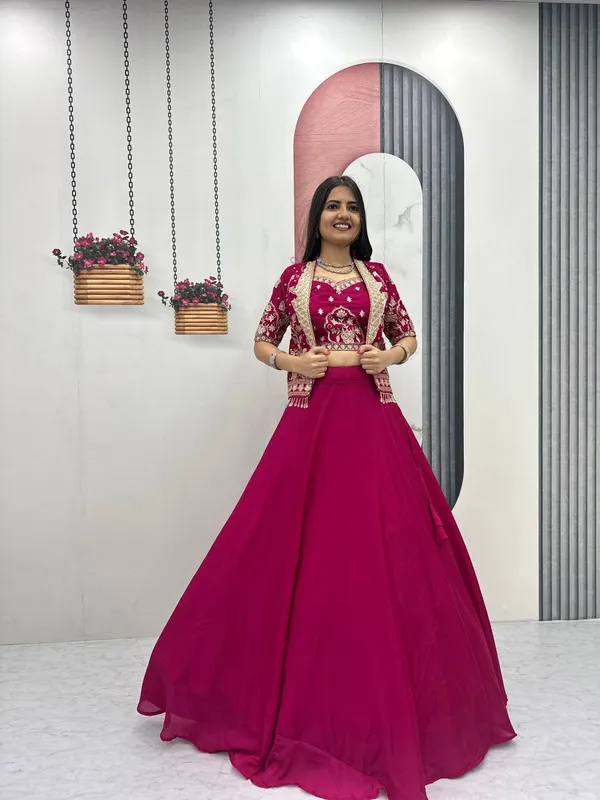 Amrapali_Trend_Designer_Chinon_Crop_Top_Lehenga_Set_With_Heavy_Embroidery_Jacket