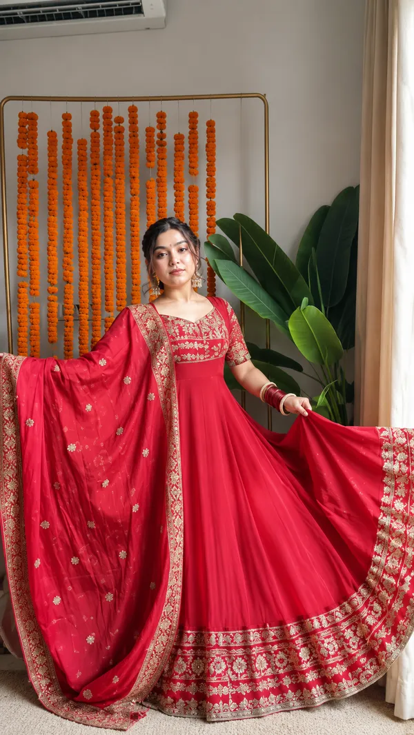 Royal_Handwoven_Red_Anarkali_Set_With_Heavy_Embroidery_Bridal_Festive_Wear