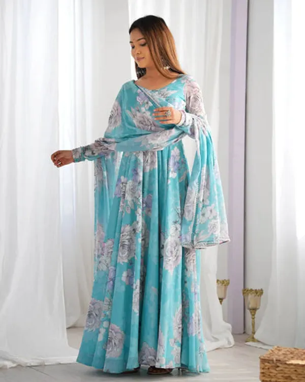 Designer_Floral_Print_Fox_Georgette_Anarkali_Gown