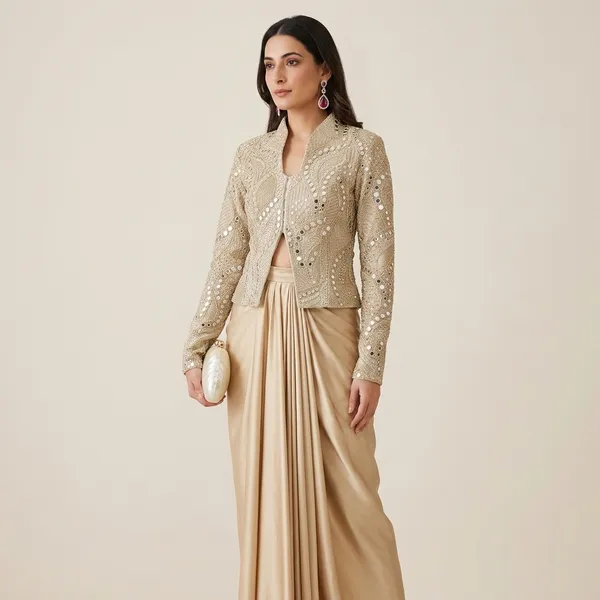 Royal_Indo_Western_Zareen_Jacket_With_Skirt_For_Wedding_Festive_Wear