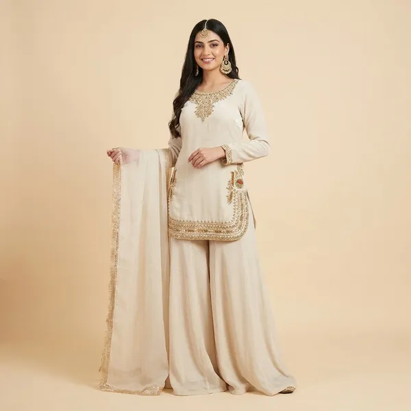 Amrapali_Trend_Luxury_Cream_Hand_Embroidered_Kurta_Set_For_Weddings_Festive_Occasions