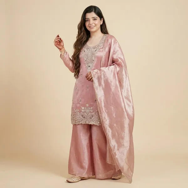 Elegant_Heavy_Embroidered_Satin_Suit_Set_For_Women