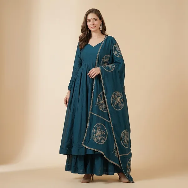 Premium_Heavy_Vichitra_Silk_Anarkali_Suit_Set