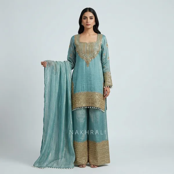 Designer_Party_Wear_Frendy_Silk_Top_Palazzo_Set_With_Heavy_Embroidery