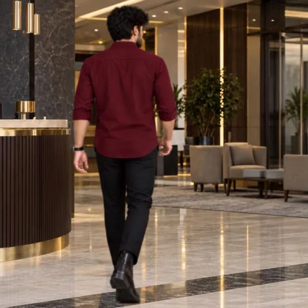 Men’s_Premium_Wine_Solid_Full_Sleeve_Classic_Casual_Shirt