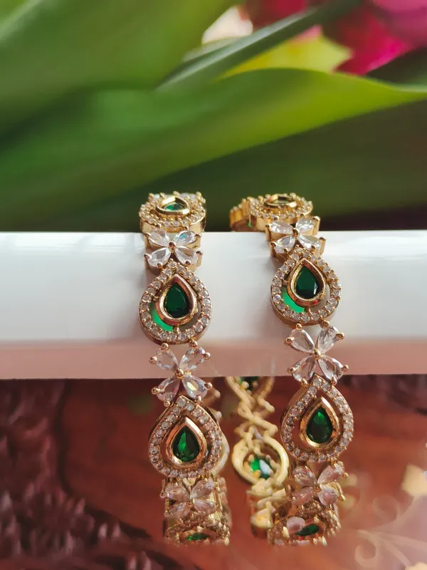 Green_Gold_Tone_Teardrop_Drop_Earrings_For_Women_(_Pack_Of_2_)