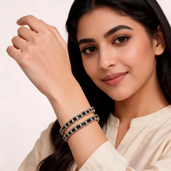 Gold-Tone_Blue_Stone_Bangle_Set_For_Women_(_Pack_Of_2_)