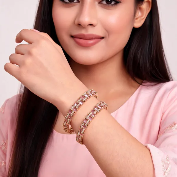 Gold_Tone_Pink_Stone_Link_Bangles_For_Women_(_Pack_Of_2_)