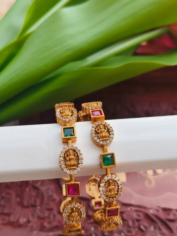 Gold_Tone_Square_Stone_Lakshmi_Motif_Bangles_For_Women_(_Pack_Of_2_)