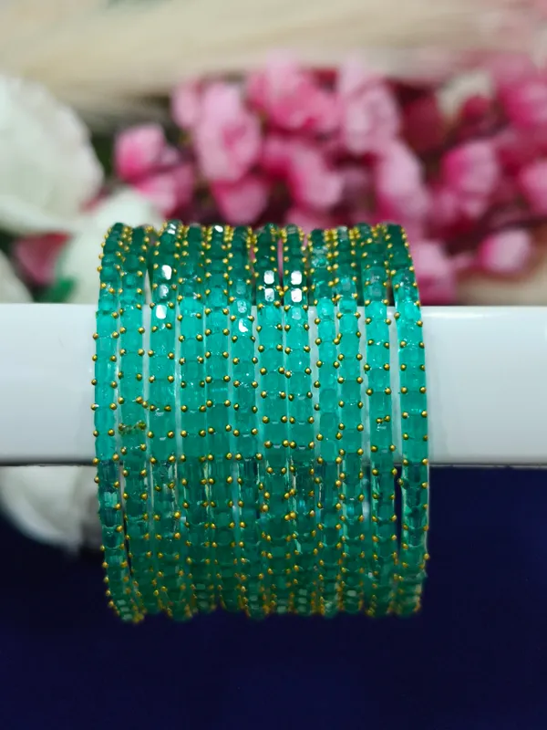 Sea_Green_Chrystal_Bangle_For_Women_(1_dozen_)