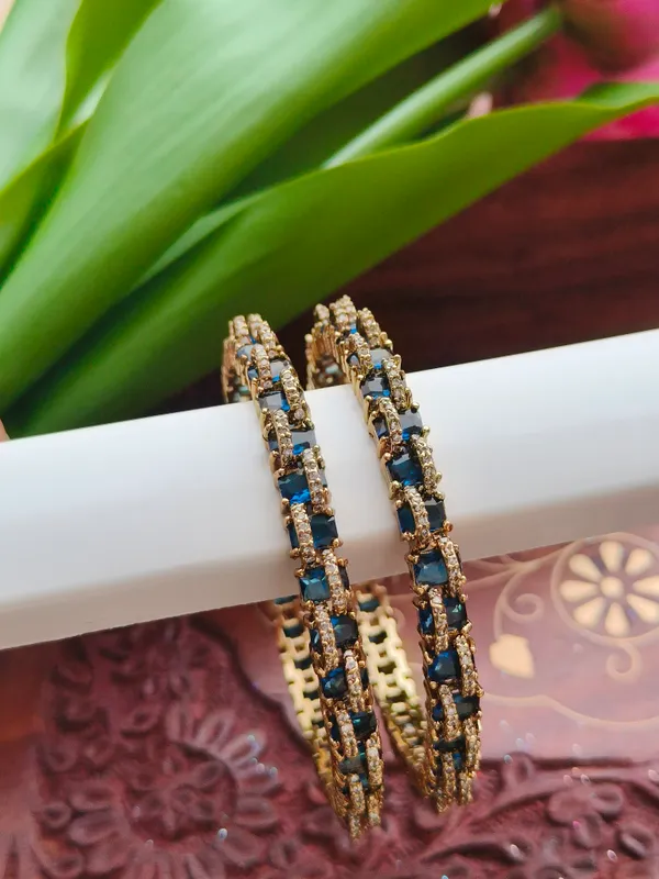 Gold-Tone_Blue_Stone_Bangle_Set_For_Women_(_Pack_Of_2_)