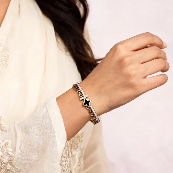 Gold_Tone_Butterfly_Embellished_Bangle_Bracelet_For_Women