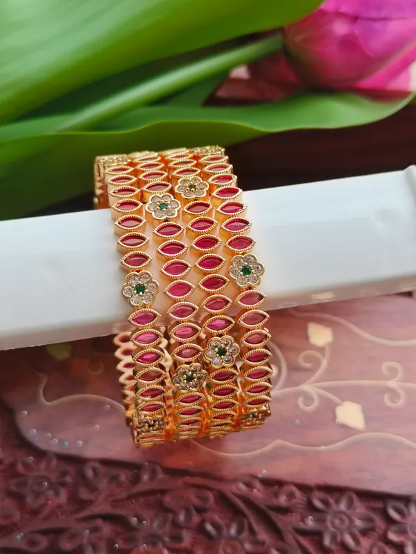 Gold_Tone_Floral_Embellished_Bangle_Set_For_Women_(_Pack_Of_2_)