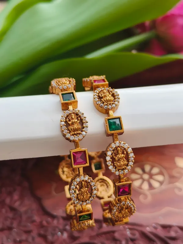 Gold-Tone_Temple_Style_Lakshmi_Bangle_Set_For_Women_(_Pack_Of_2_)