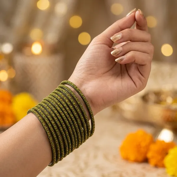 Mint_Green_Beaded_Bangle_Set_For_Women_(1_Dozen)