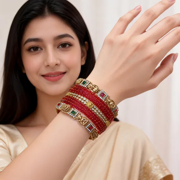 Red_Gold_Tone_Embellished_Bangle_Set-1_hand
