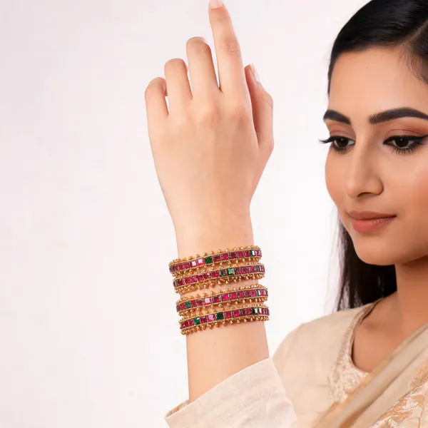 Gold_Tone_Pink_Green_Stone_Bangle_Set_For_Women_(_Pack_Of_4_)