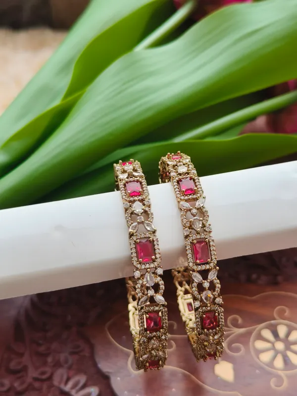 Pink_Stone_Studded_Bangles_For_Women_(_Pack_Of_2_)