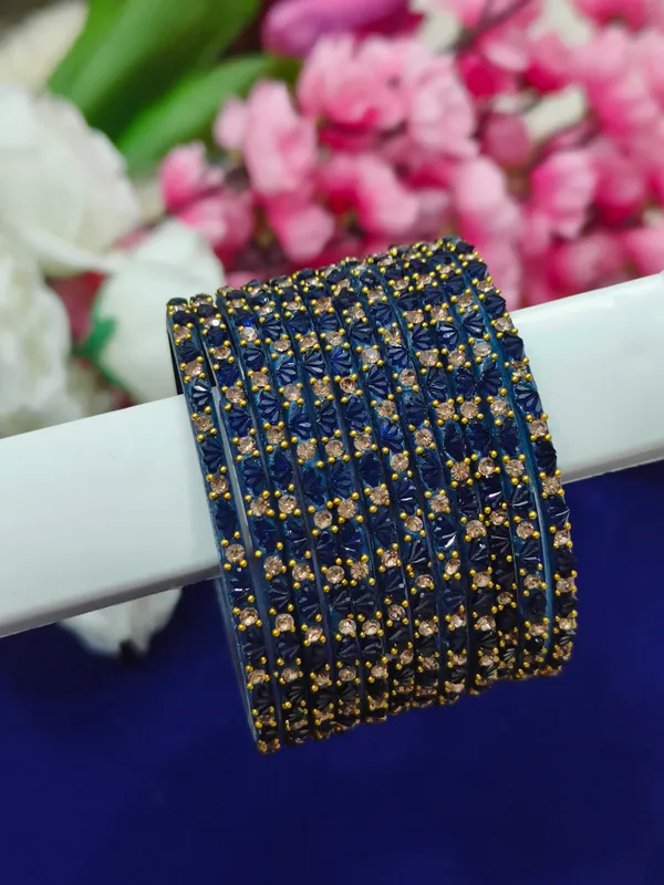 Navy_Blue_Lotus_Glass_Bangle(1_dozen)