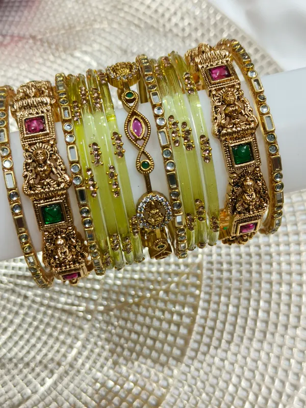 Lakshmi_Gold_Tone_Embellished_Bangle_combo_for_Women