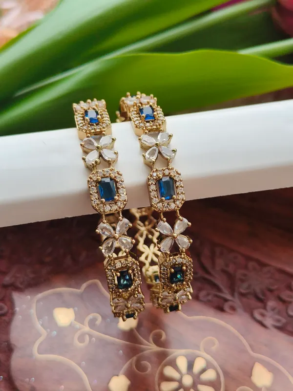 Gold_Tone_Blue_Stone_Floral_Bangles_For_Women_(_Pack_Of_2_)