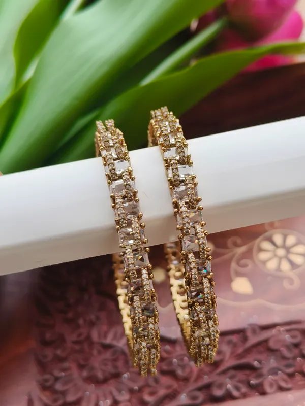 White_Tone_Embellished_Bangles_For_Women_(_Pack_Of_2_)
