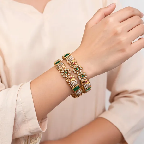 Gold_Tone_Elephant_Bangles_For_Women_(_Pack_Of_2_)