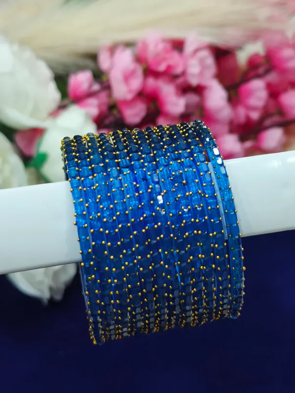 Blue_And_Gold_Beaded_Bangle_Set_For_Women_(_Pack_Of_2_)