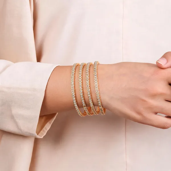 Gold_Tone_Crystal_Link_Bangles_For_Women_(_Pack_Of_4_)