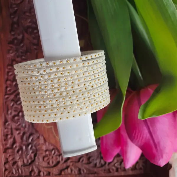 White_Beaded_Glass_Bangles_For_Women_(_1_Dozen_)