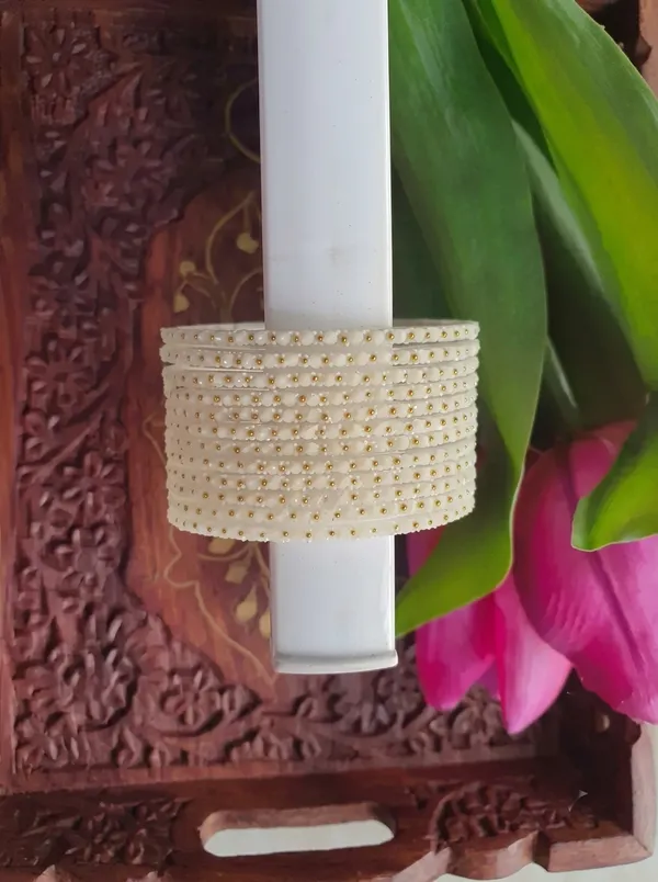 White_Beaded_Glass_Bangles_For_Women_(_1_Dozen_)