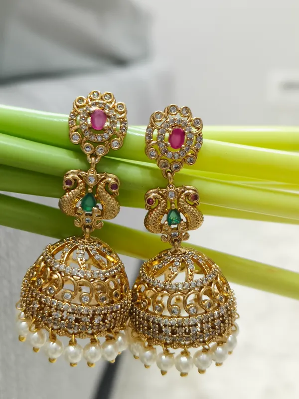 Royal_Temple_Peacock_Jhumkas