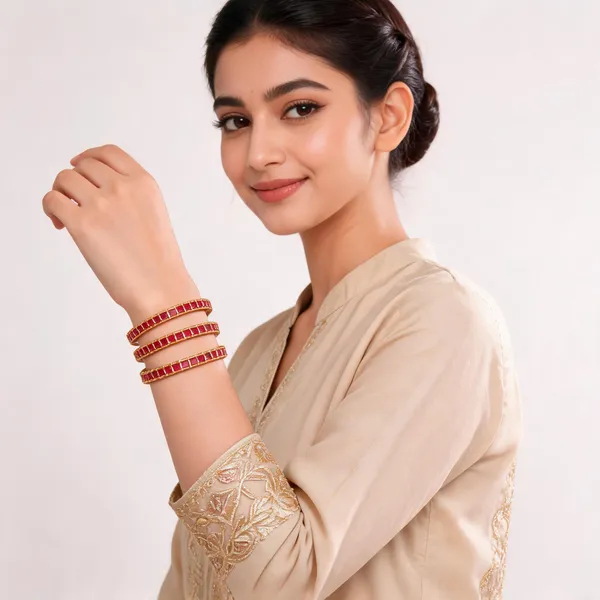 Ruby_Stone_Bangle_Set_For_Women