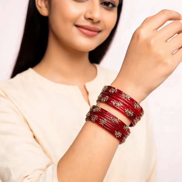 Red_Embellished_Bangle_Set_For_Women_(_Pack_Of_2_)