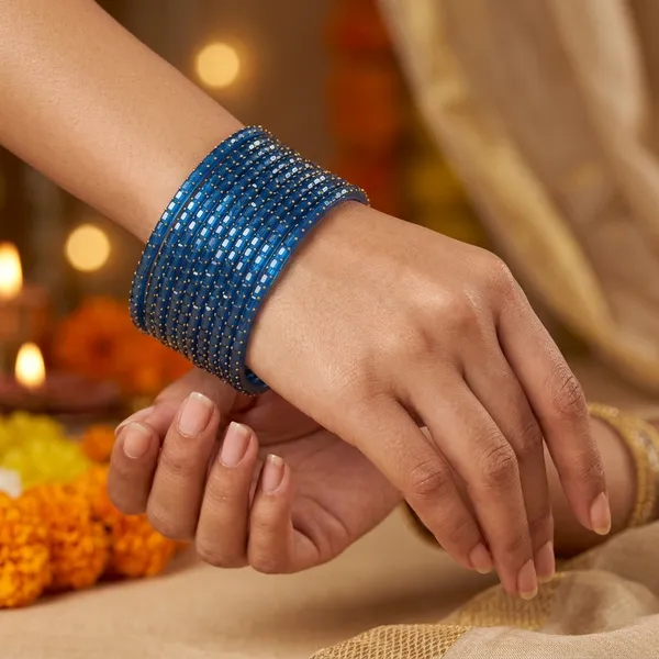 Blue_And_Gold_Beaded_Bangle_Set_For_Women_(_Pack_Of_2_)