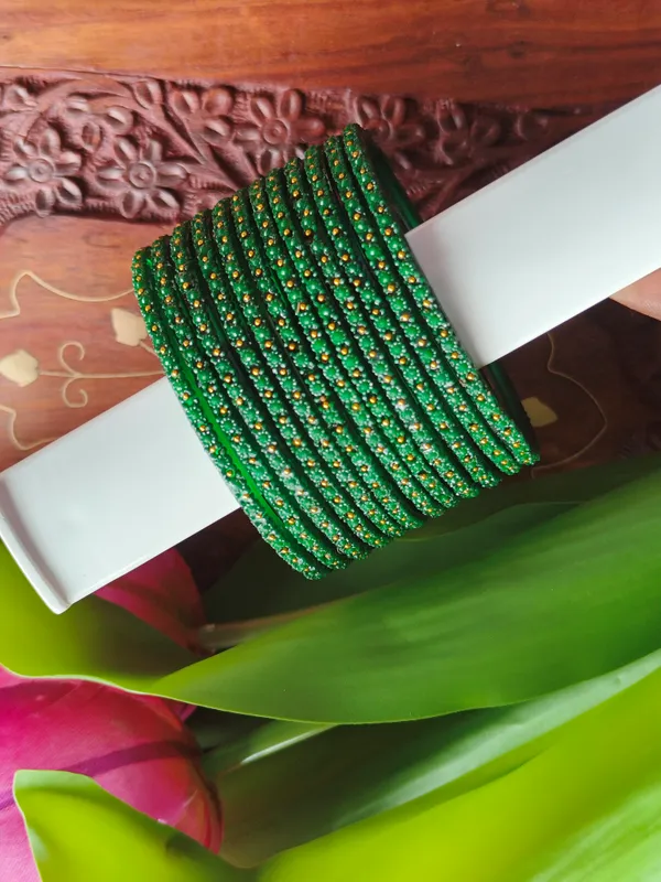 Green_Beaded_Glass_Bangle__(_1_Dozen_)