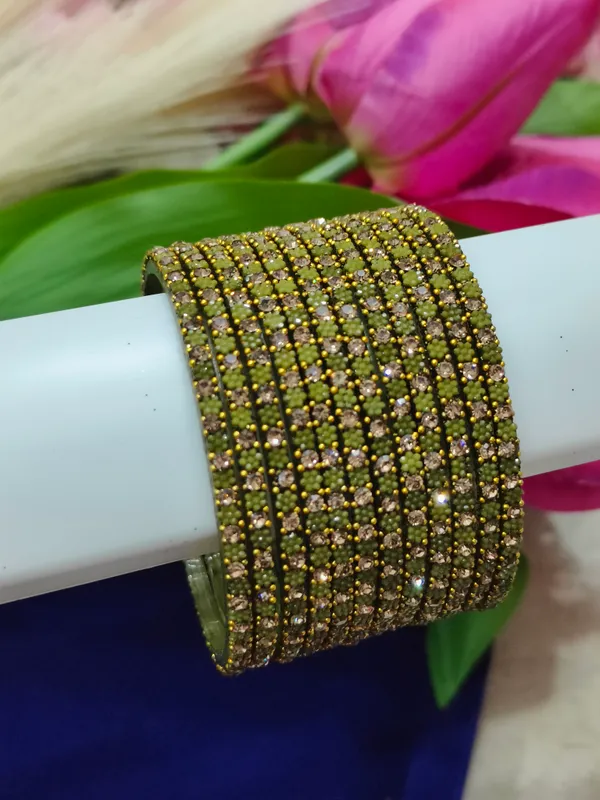 Mint_Green_Embellished_glass_Bangles_(1_Dozen)