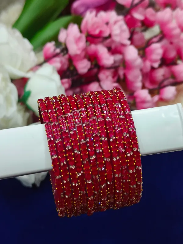Pink_Heart_Embellished_glass_Bangles(1_Dozen)