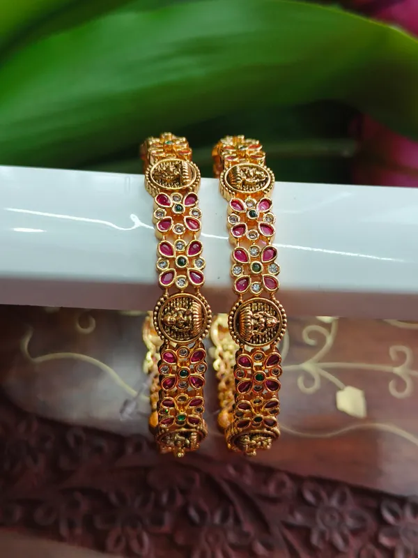 Gold_Tone_Temple_Design_Bangles_For_Women_(_Pack_Of_2_)