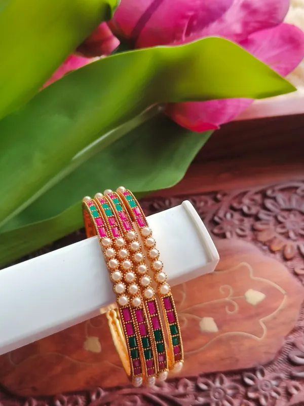 Multicolour_Stone_Work_Bangles_For_Women