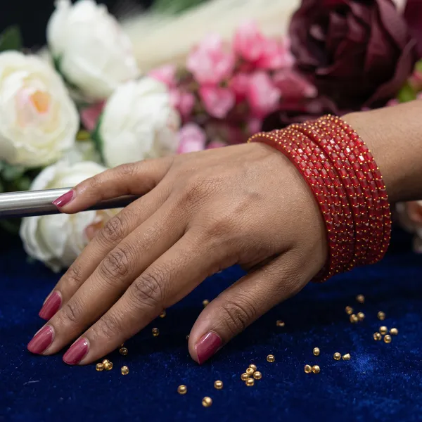 Red_Chrystal_Glass_Bangles_For_Women_(_1_Dozen_)