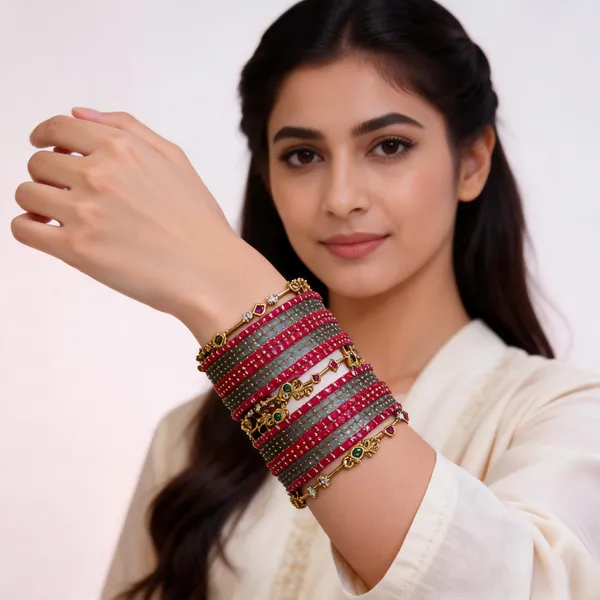 Pink_Grey_Stone_Studded_Bangle_Set_For_Women