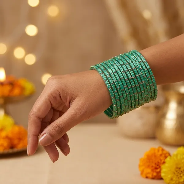 Green_Embellished_Traditional_Bangles_For_Women