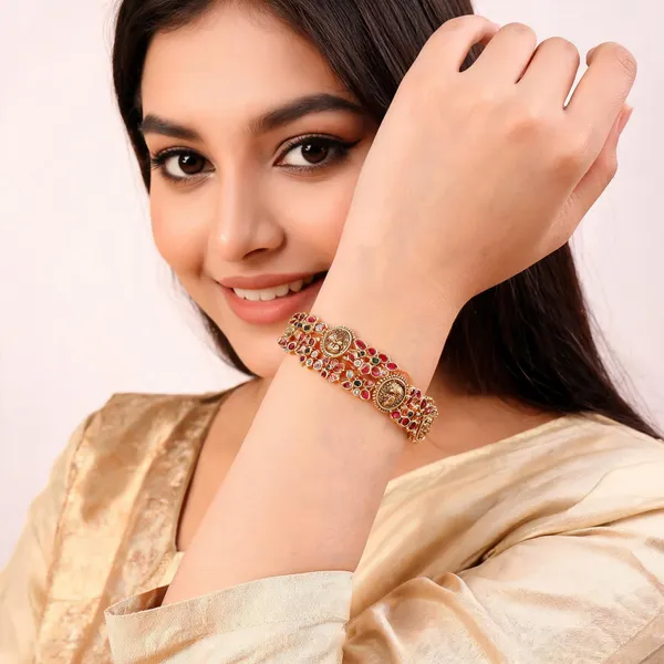 Gold_Tone_Temple_Design_Bangles_For_Women_(_Pack_Of_2_)