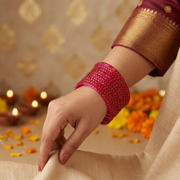 Pink_Chrystal_Bangles_(_1_Dozen_)