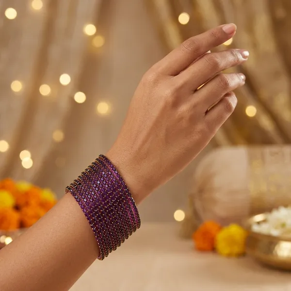Purple_Beaded_Bangle_Stack_For_Women_(_Pack_Of_2_)