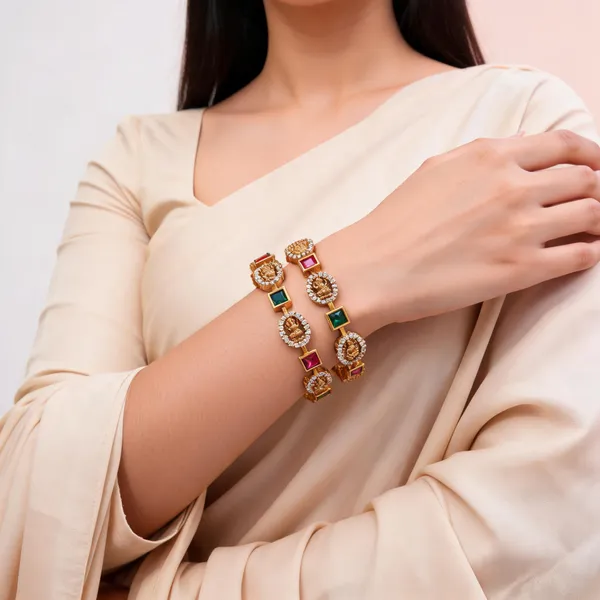 Gold_Tone_Square_Stone_Lakshmi_Motif_Bangles_For_Women_(_Pack_Of_2_)