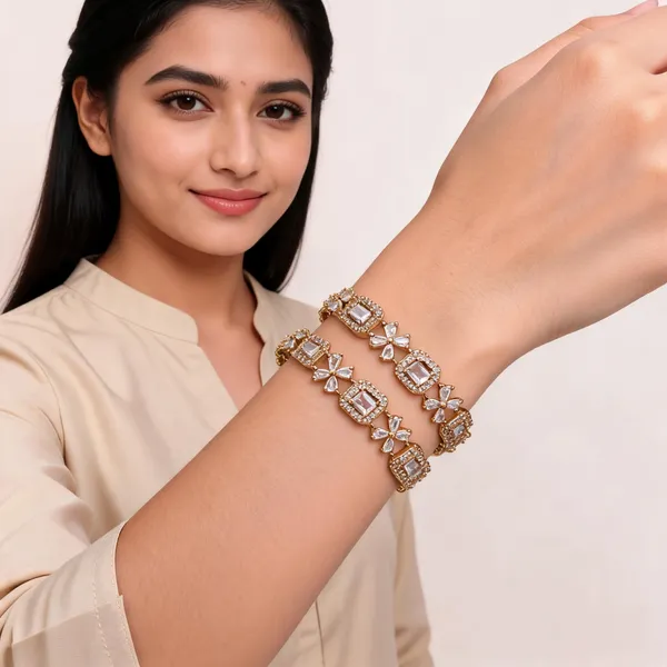 White_Floral_Drop_Bangles_for_Women_(Pack_Of_2)