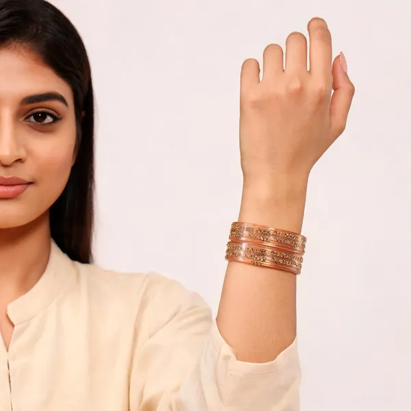 Peach_Embellished_Bangle_Set_For_Women_(_Pack_Of_2_)