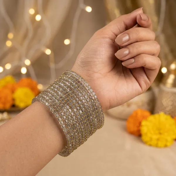 Grey_Beaded_Bangles_For_Women_(1_dozen)